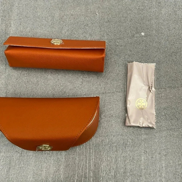 Tory Burch Accessories - NWOT Tory Burch Orange Glasses/Sunglasses Case Set